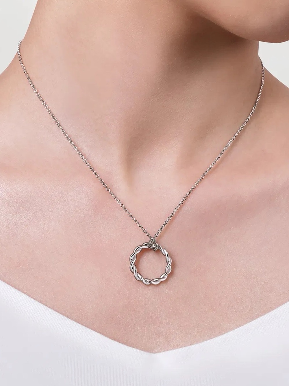 Gabriel & Co Stronger Together 925 Sterling Silver Necklace